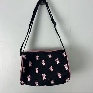 Ballet Slippers Embroidered Print Crossbody Bag
